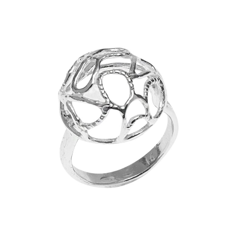 Anello Athena in Argento con Boule AT1220 Pozzoni Gioielli