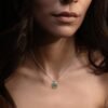Collana Athena in Argento con Pietra Avventurina Verde MPCN6310/2 Pozzoni Gioielli