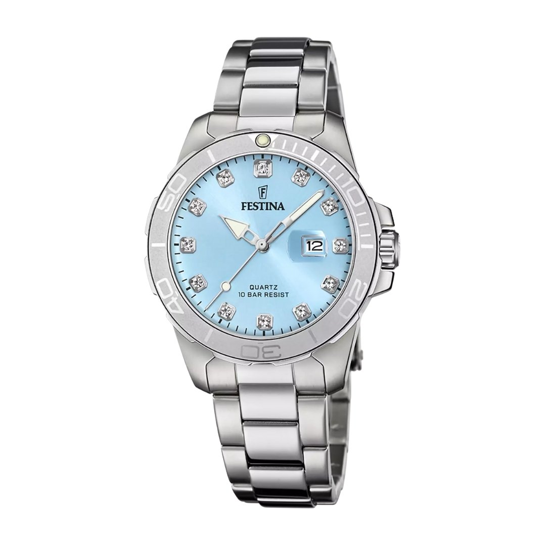 Orologio Festina Donna Boyfriend Quadrante Azzurro F20503/5