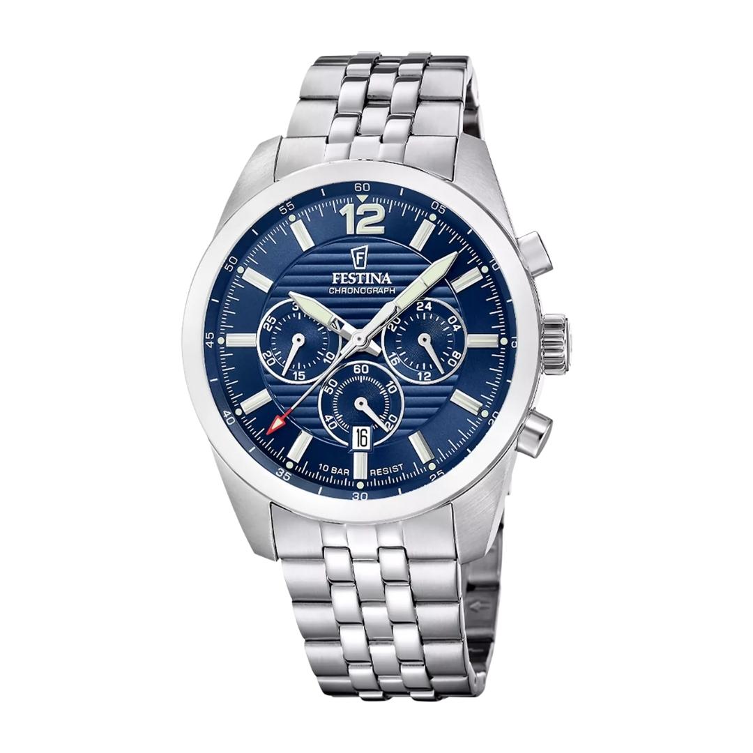 Orologio Festina Timeless Chronograph Uomo Azzurro F20742/1