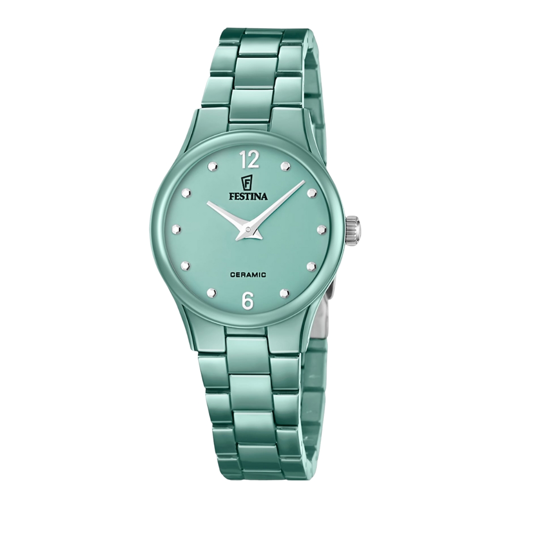 Orologio Festina Donna Ceramic Verde Pastello F20751/3