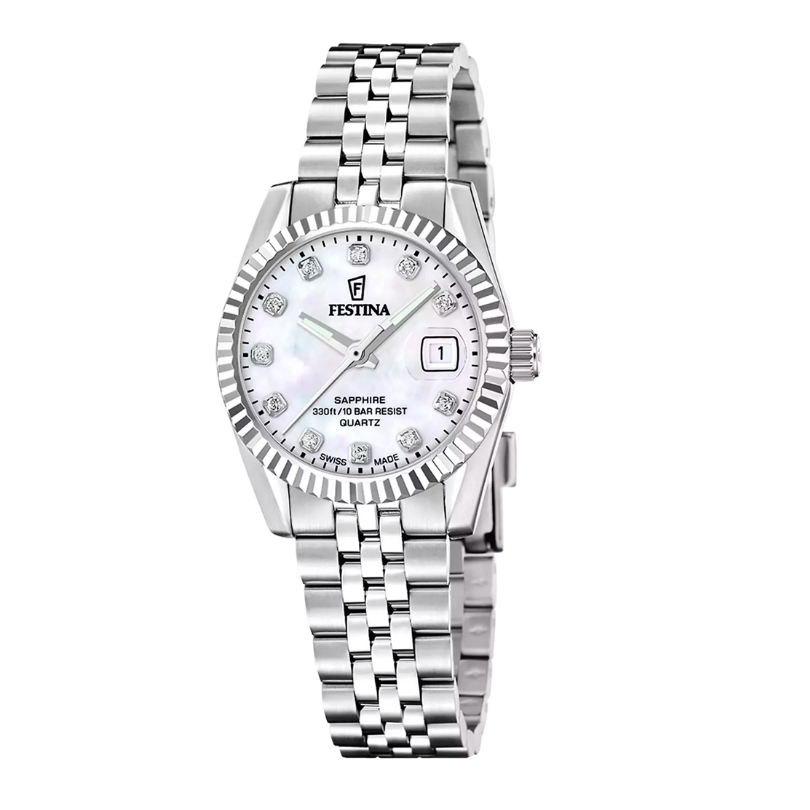 Orologio Festina Donna Swiss Made Classic Steel F20087/1