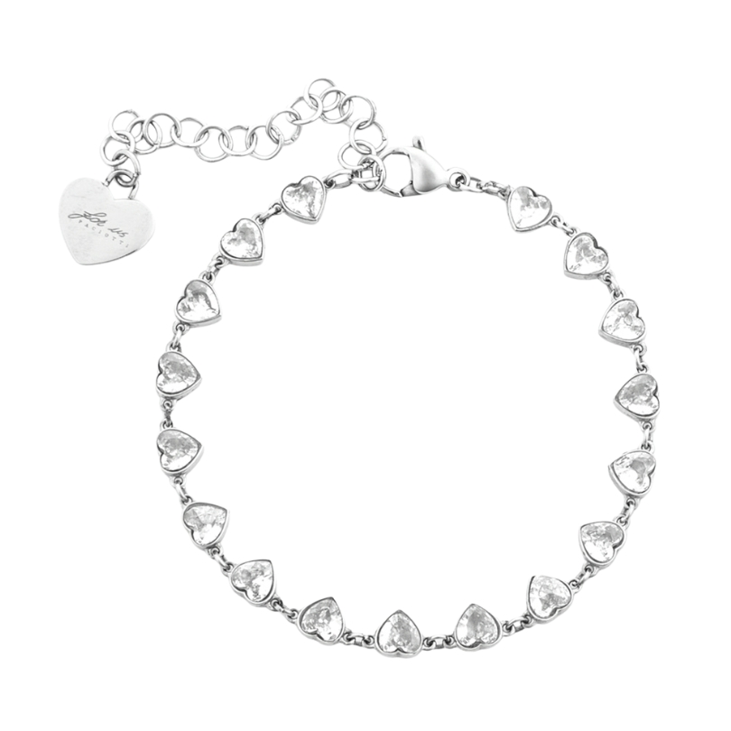 Bracciale For Us Cesare Paciotti con Zirconi a Cuore 4UBR7421W