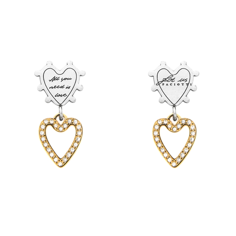Orecchini For Us Cesare Paciotti Doppio Cuore 4UOR8358W