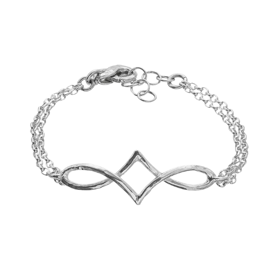Bracciale Athena in Argento Naturale - Infinity BR3242