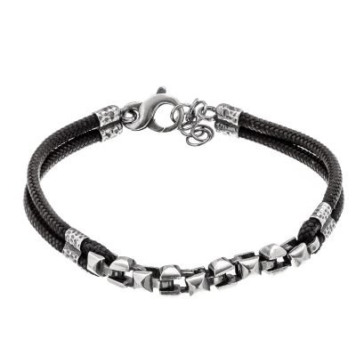 Bracciale Athena in Argento Natuale 925 da Uomo Pozzoni Gioielli